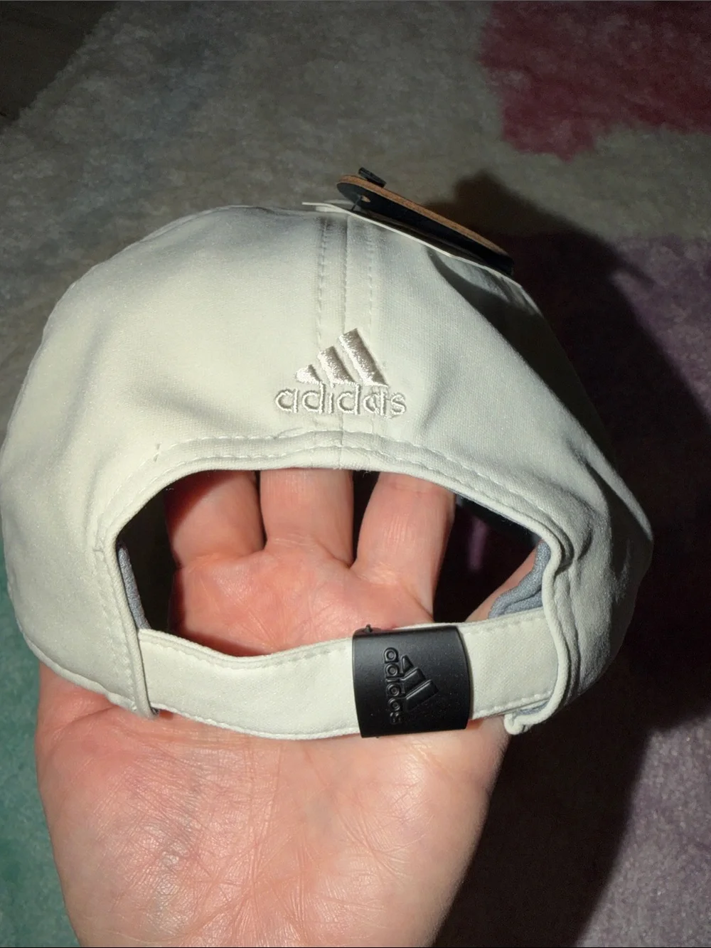 NEW adidas Cream Aeroready Adjustable Fit Baseball Cap